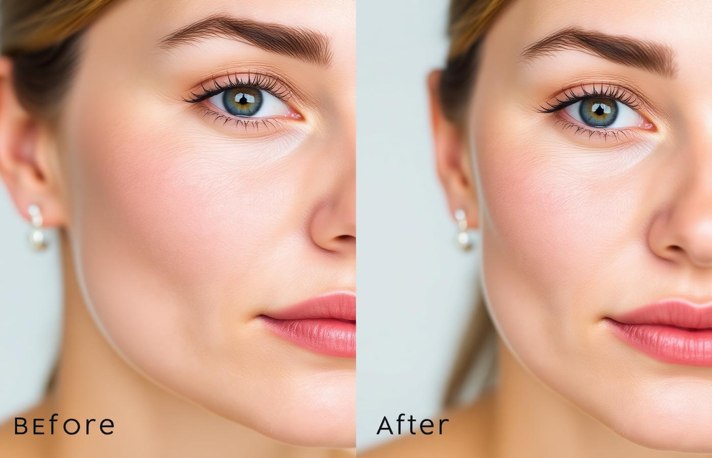 Result before and after